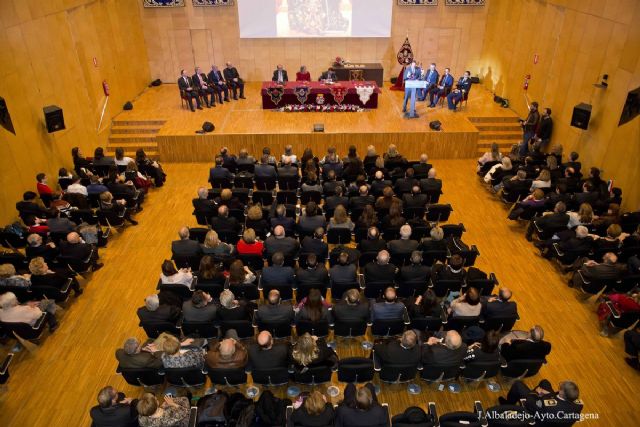 El pregon mas madrugador de la Semana Santa abarrota el Paraninfo de la UPCT - 1, Foto 1