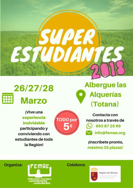 FEMAE celebrará su SuperEstudiantes 2018 en Totana - 1, Foto 1