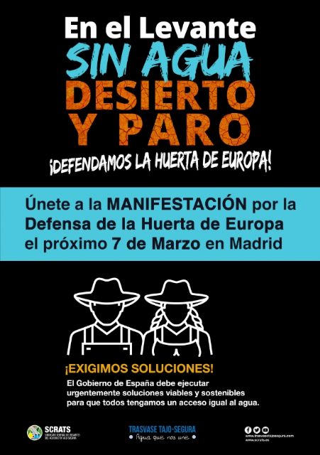 El Ayuntamiento de Alhama se suma a la manifestacin en defensa de la huerta de la Regin, Foto 1