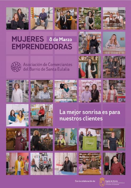 Dia de la Mujer Trabajadora en los Comercios Barrio de Santa Eulalia Murcia - 1, Foto 1