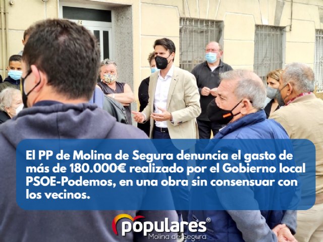 El PP denuncia el gasto de más de 180.000€ realizado por el Gobierno local PSOE-Podemos, en una obra sin consensuar con los vecinos - 1, Foto 1