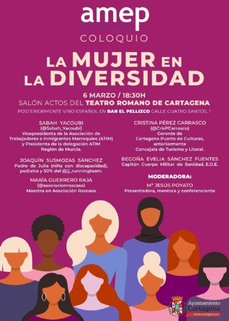 Mesa Coloquio LA MUJER EN LA DIVERSIDAD - 06 demarzo de 2023 - Teatro Romano de Cartagena - 1, Foto 1