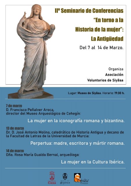 Voluntarios de Siyâsa organiza el II Seminario de Conferencias En torno a la Historia de la mujer: La Antigüedad - 1, Foto 1