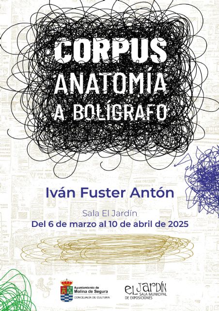 La Sala El Jardín de Molina de Segura acoge la exposición Corpus. Anatomía a Bolígrafo, de Iván Fuster Antón, del 6 de marzo al 10 de abril - 1, Foto 1