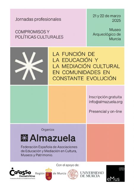 Murcia se convierte en epicentro de la educación y mediación cultural con unas jornadas clave de la mano de Almazuela - 1, Foto 1