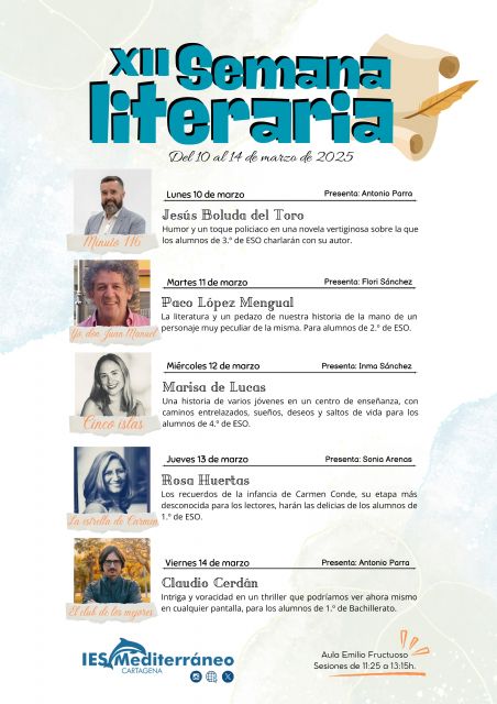 XII Semana Literaria. I.E.S. Mediterráneo - 2, Foto 2