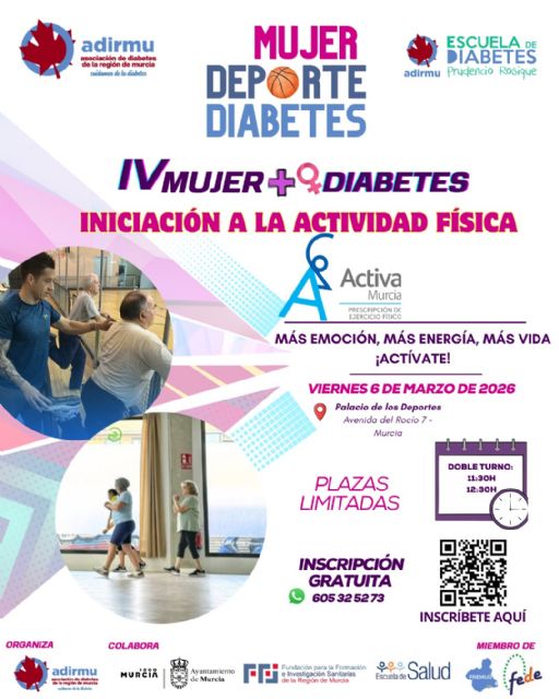 ADIRMU celebra el IV edición de “Mujer + Q Diabetes” con una jornada dedicada al deporte y la salud en el Día Internacional de la Mujer - 3, Foto 3