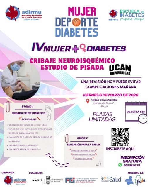 ADIRMU celebra el IV edición de “Mujer + Q Diabetes” con una jornada dedicada al deporte y la salud en el Día Internacional de la Mujer - 5, Foto 5