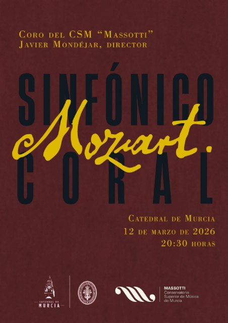 El Coro del Conservatorio Superior de Música “Massotti” presenta un concierto sinfónico-coral dedicado a Mozart en la Catedral de Murcia - 2, Foto 2