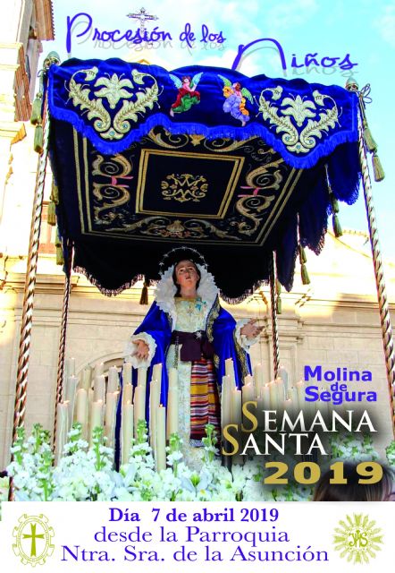 La Procesión de los Niños de Molina de Segura desfila por las calles del centro de la ciudad el domingo 7 de abril - 1, Foto 1