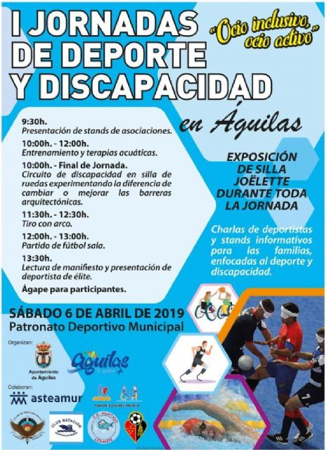 Águilas celebra mañana las I Jornadas de Deporte y Discapacidad - 1, Foto 1