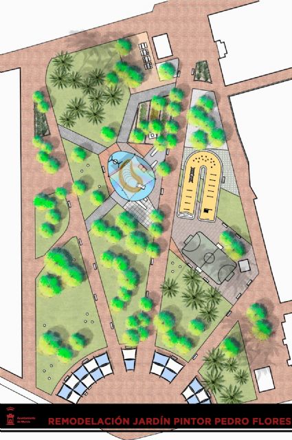 Zona de juegos, circuito de obstáculos y pista deportiva convertirán el Jardín Pintor Pedro Flores en uno de los mejores espacios infantiles de la ciudad - 1, Foto 1