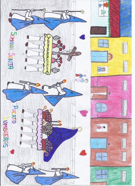 Daniela Segura, Andrés Cabrera y Gema Quiñonero ganan el Concurso de Dibujo de Semana Santa - 2, Foto 2