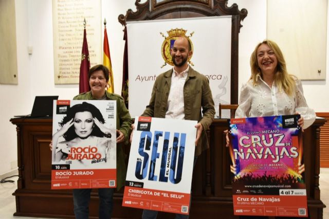 El Auditorio Margarita Lozano de Lorca acogerá los musicales de Rocío Jurado, el 16 de abril; Cruz de Navajas de Mecano, del 4 al 7 de mayo; y 'El Selu' el 13 de mayo - 1, Foto 1