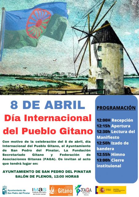San Pedro del Pinatar se suma a la conmemoración del Día Internacional del Pueblo gitano - 1, Foto 1