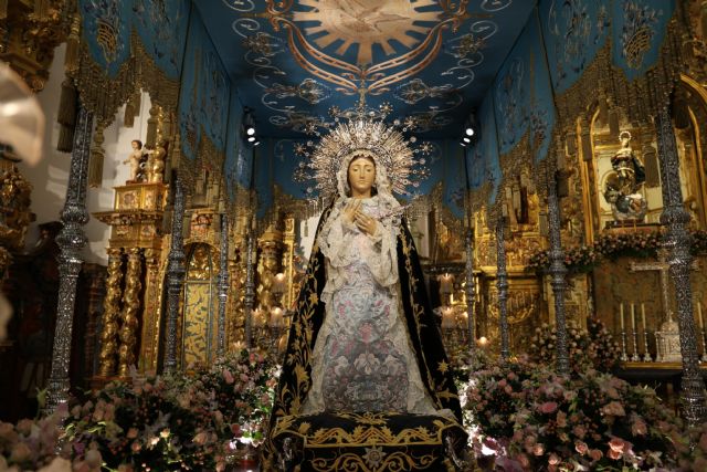 El Paso Azul renueva el sistema de iluminación del trono de la Virgen de los Dolores - 1, Foto 1