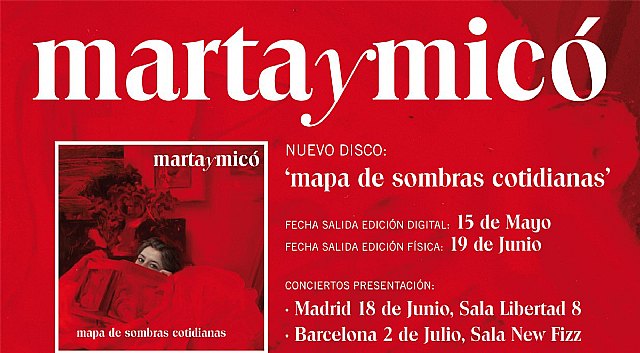 Nuevo disco :: MARTA Y MICO :: Mapa de sombras cotidianas (La Música mas Literaria) - 1, Foto 1