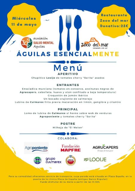 Afemac y Zoco del Mar organizan la comida solidaria Águilas EsencialMente cuya recaudación irá destinada a las familias ucranianas refugiadas en Águilas - 1, Foto 1