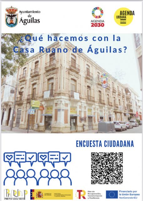El Ayuntamiento lanza una encuesta para que la ciudadanía decida el uso de la Casa Ruano de Águilas - 1, Foto 1