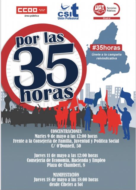 CSIT: El Gobierno de la Comunidad de Madrid condena a cerca de 200.000 empleados públicos a trabajar dos horas y media más que el resto de las comunidades - 2, Foto 2