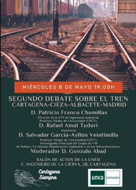 Cartagena Siempre celebrará un debate sobre el problema de la conexión ferroviaria de Cartagena con Madrid - 1, Foto 1