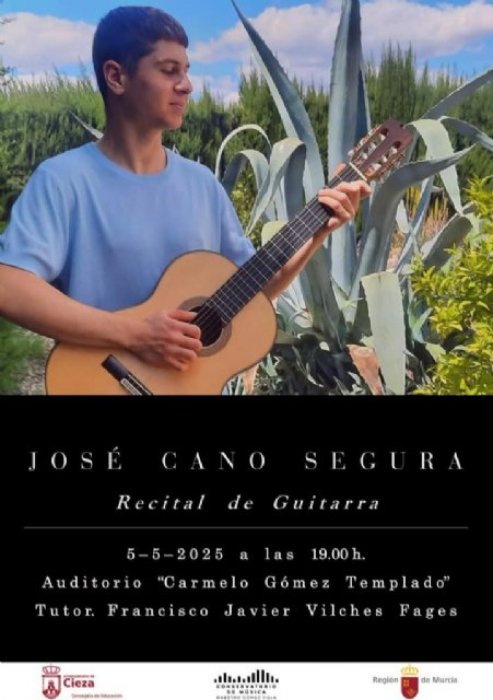 El conservatorio municipal propone este lunes un recital de guitarra a cargo del alumno José Cano Segura - 1, Foto 1