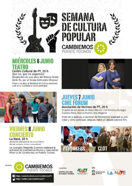 El teatro, la música y el cine, ejes de la Semana Cultural de Cambiemos Puente Tocinos - 1, Foto 1