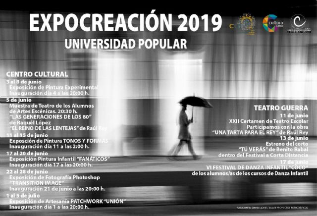 El Centro Cultural y el Teatro Guerra acogen exposiciones de pintura y artesanía, muestras de teatro y festivales de danza enmarcadas dentro de Expocreación 2019 - 1, Foto 1