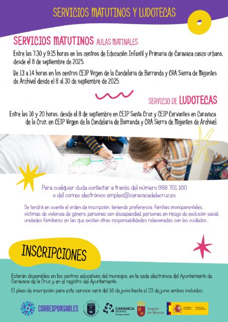 El Ayuntamiento activa una nueva edición del Plan 'Caravaca Concilia', con más de 300 plazas para facilitar la conciliación de la vida familiar y laboral - 3, Foto 3