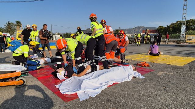 Murcia demuestra su capacidad de respuesta en un simulacro de emergencia durante el Congreso de SEMES - 4, Foto 4