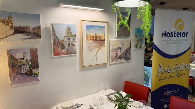 El Restaurante Paredes acoge una exposición de acuarelas sobre el casco histórico de Lorca fruto de la colaboración entre cultura, turismo y hostelería - 2, Foto 2