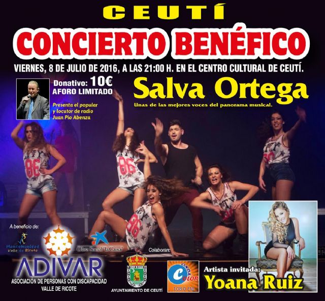 Salva Ortega ofrecerá un concierto benéfico a beneficio de ADIVAR - 1, Foto 1