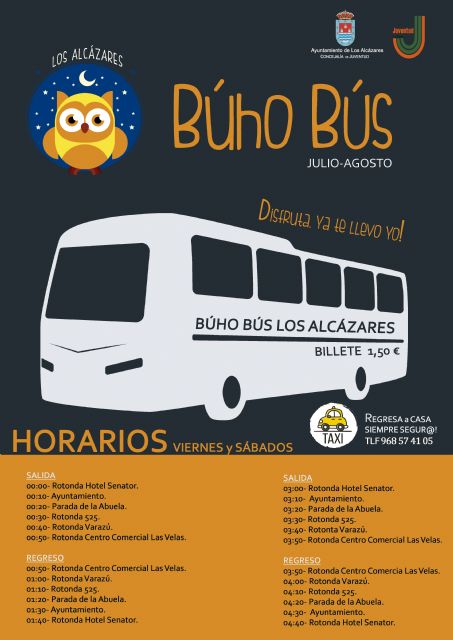 El Ayuntamiento de Los Alcázares vuelve a poner en marcha el Búho-Bus - 1, Foto 1