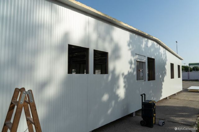 Comienza la instalación de aulas para la Unión Musical Cartagonova - 1, Foto 1
