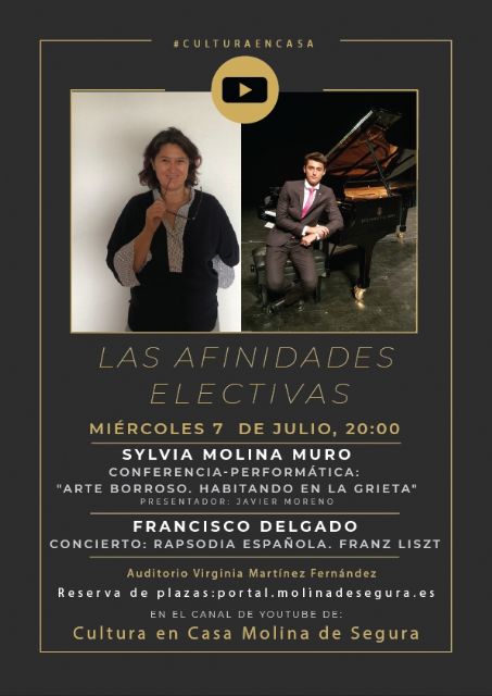 Sylvia Molina Muro ofrece la conferencia-performática Arte borroso. Habitando en la grieta el miércoles 7 de julio, en el ciclo Las Afinidades Electivas de Molina de Segura - 1, Foto 1