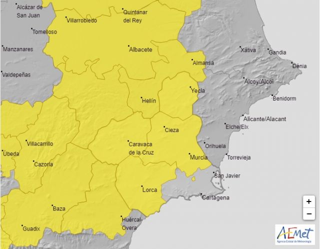 La Agencia Estatal de Meteorología (AEMET) advierte de altas temperatura que podrían superar los 38 y 39 grados este viernes y sábado en el municipio de Lorca - 1, Foto 1