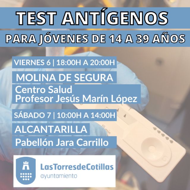 Convocatoria para que todos los jóvenes torreños se realicen un test de antígenos este fin de semana - 1, Foto 1