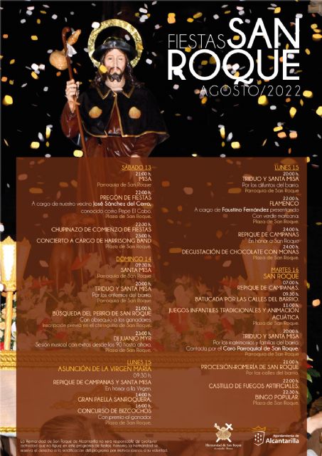 Fiestas del Barrio San Roque de Alcantarilla del 13 al 16 de agosto - 1, Foto 1