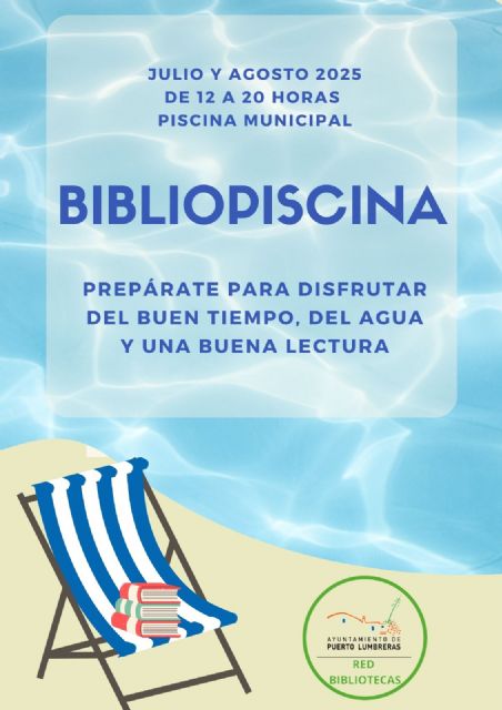 Durante el mes de agosto, el servicio de 'Bibliopiscina' seguirá en marcha para fomentar la lectura en las piscinas de verano de Puerto Lumbreras - 2, Foto 2