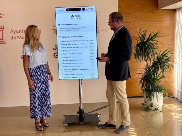 Murcia lanza una funcionalidad pionera en la app Tu Murcia para consultar en tiempo real los niveles de polen por zonas - 1, Foto 1