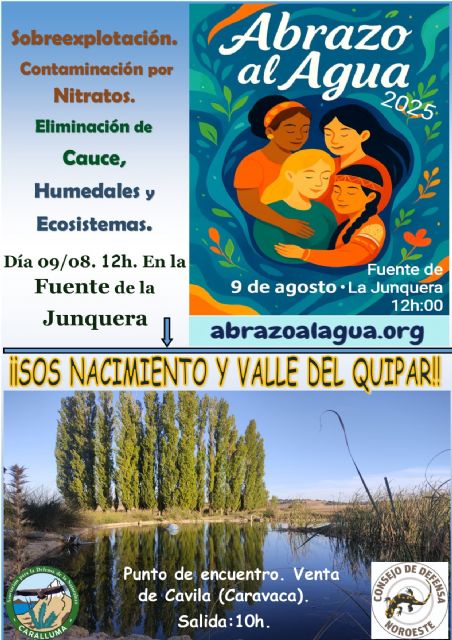 Cadena Humana en Defensa de Fuentes, Manantiales, muy amenazadas, y del Valle del Río Quípar, casi eliminado - 1, Foto 1