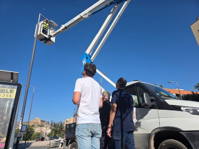 El Ayuntamiento de Lorca culmina la renovación del alumbrado de la Avenida de Europa con la instalación de 60 nuevas luminarias LED - 2, Foto 2