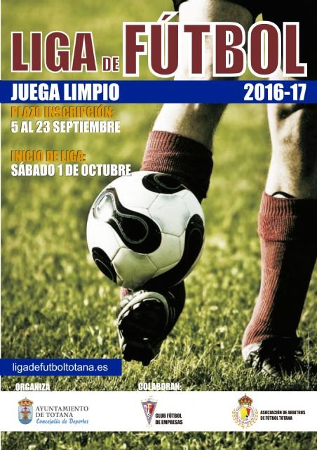 La Concejalía de Deportes abre hoy el plazo de inscripción para Liga de Fútbol Juega Limpio 2016/2017, Foto 1