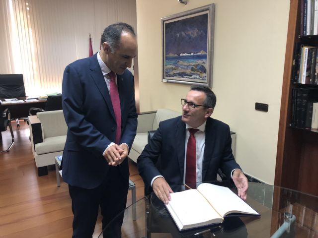 El delegado del Gobierno plantea la incorporación de la Confederación Hidrográfica a los trabajos de investigación que desarolla la Cátedra de Agricultura sostenible de la UPCT - 1, Foto 1