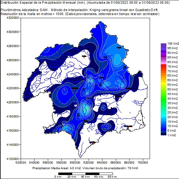 La cabecera de la cuenca del Segura recibe la mayor cantidad de lluvias durante este fin de semana - 2, Foto 2