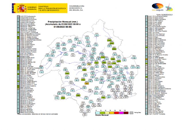 La cabecera de la cuenca del Segura recibe la mayor cantidad de lluvias durante este fin de semana - 4, Foto 4