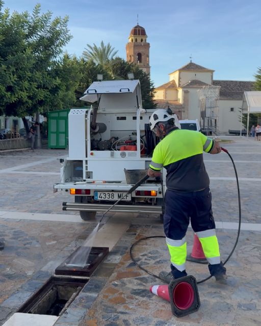 Lorca afronta la temporada de lluvias con un refuerzo en la limpieza de la red de drenaje urbano - 1, Foto 1