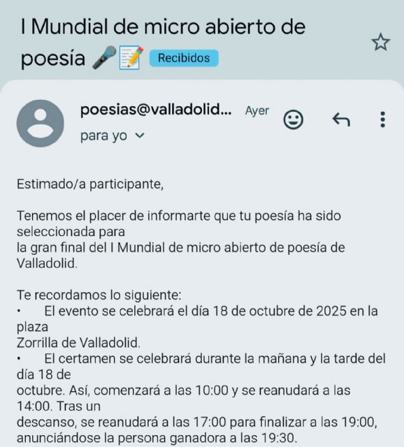 Omar Cruz, será la voz de Honduras en el Primer Mundial de Poesía en Valladolid, España - 1, Foto 1