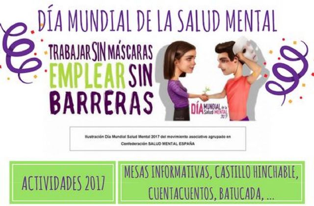 Actividades para toda la familia en la celebracion del Dia de la Salud Mental de TP Cartagena, Apices y AFAL - 1, Foto 1