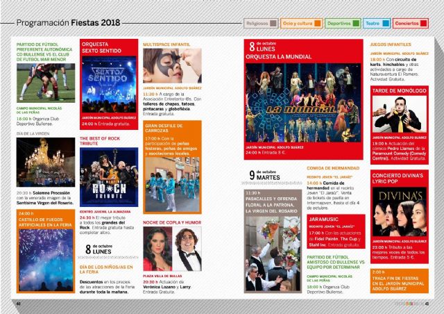 Bullas celebra durante los próximos cinco días sus Fiestas Patronales 2018 - 3, Foto 3